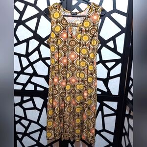 Sami & Jo - Sleeveless Mini Dress - Yellow, Orange - M